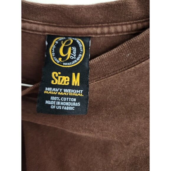 G Unit Long Sleeve Heavy Duty T Shirt Brown Gorilla Unit Vintage 90's Hip Hop - Picture 14 of 15